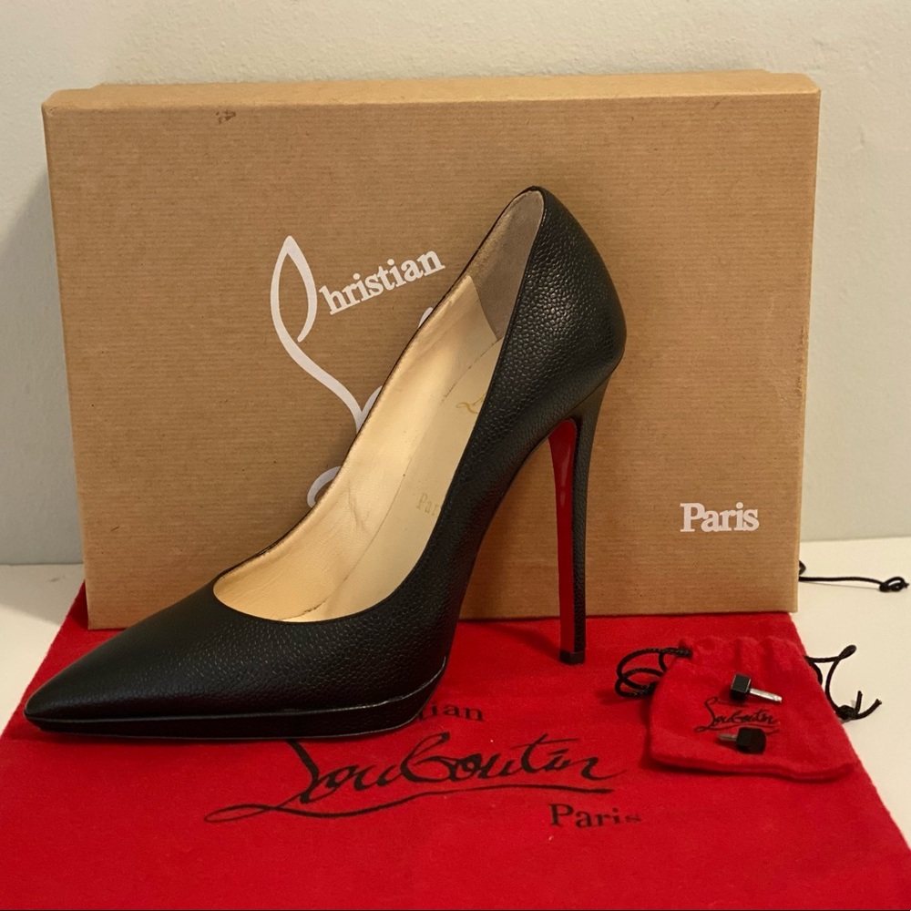 CHRISTIAN LOUBOUTIN PIGALLE PLATO 125 BLACK